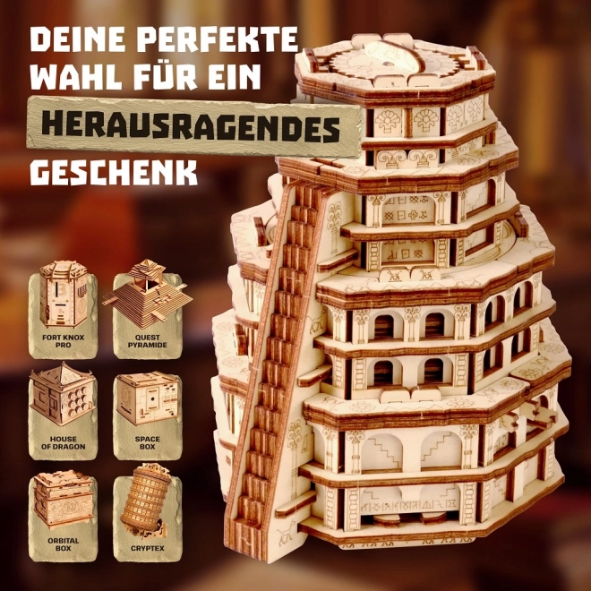 Quest Tower Wooden Puzzle by EscapeWelt