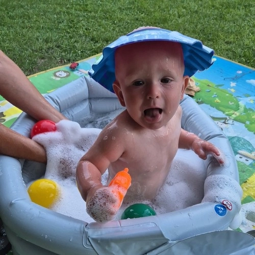 Blue Baby Bath Ring