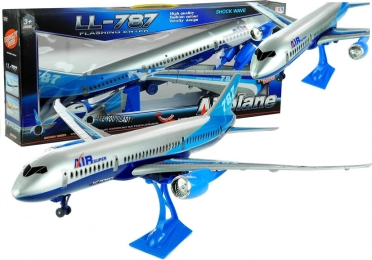 Support bleu marine pour propulsion d’avion 69 cm