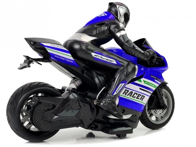 Remote Controlled Racing Motorbike Blue