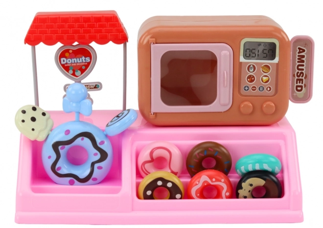 Doughnut Shop Play Set with Cash Register and Microwave