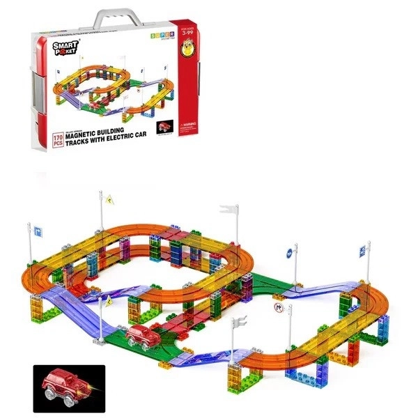 Magnetic Building Blocks - Car Track Set