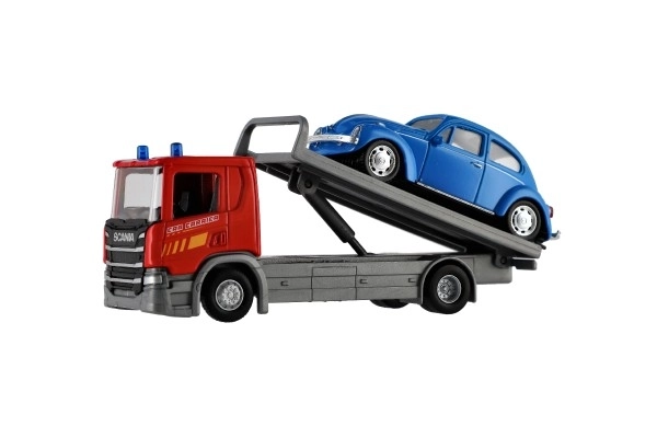 Auto Tow Truck Welly Scania P320 with Vehicle