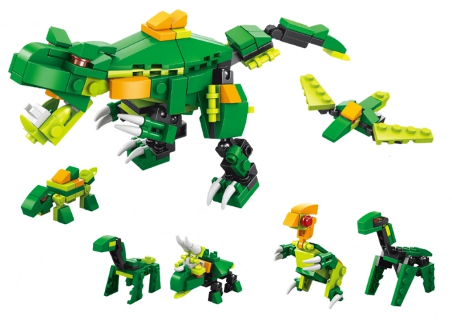 Construction Blocks Dinosaurs 6-in-1 DIY Set