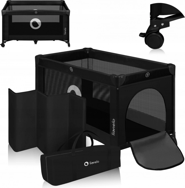 Travel Crib Lionelo Stefi Black Carbon