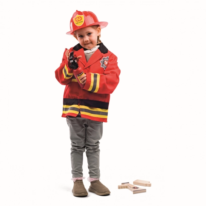 Children's Firefighter Costume by Bigjigs Toys