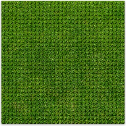 BRIXIES Plus base di costruzione design erba 25,5 x 25,5 cm
