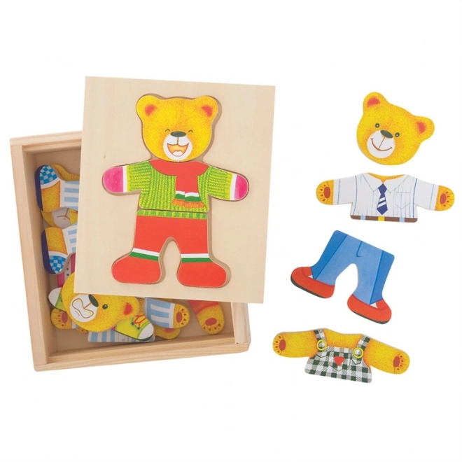 Bigjigs Toys Dress-Up Puzzle Mr. Bear