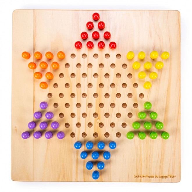 Wooden Halma Game