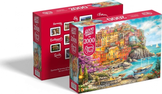 Cherry Pazzi Beautiful Day in Cinque Terre 2000 Piece Puzzle