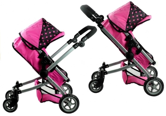 Dual Function Doll Stroller Alice in Polka Dots