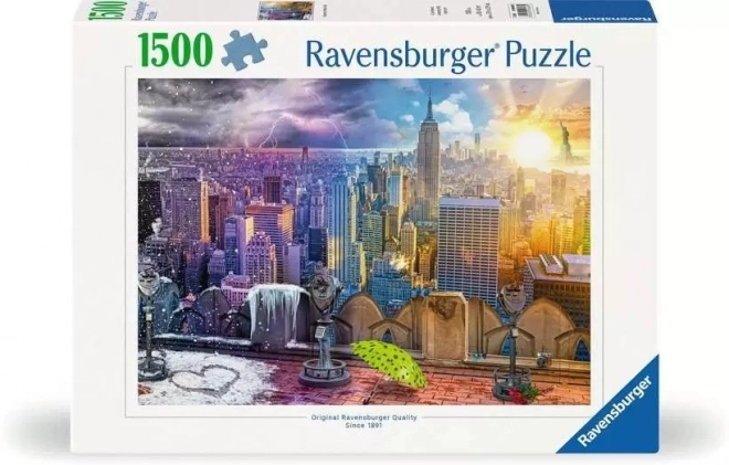 New York Summer & Winter 1500 Piece Puzzle by Ravensburger