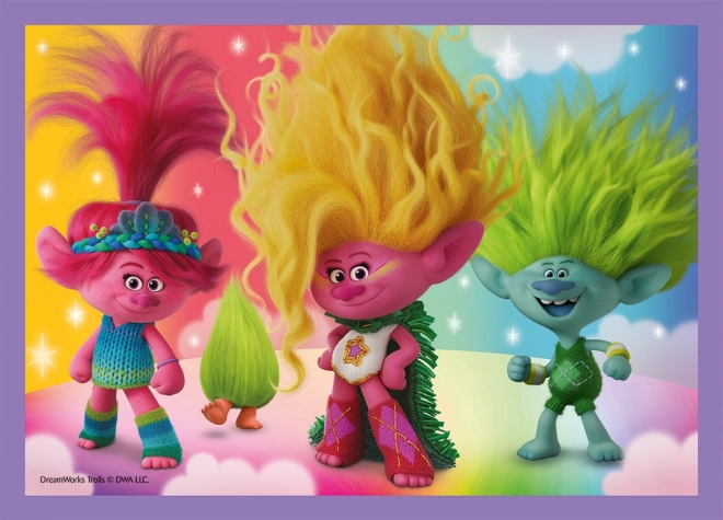 Trefl Trolls Puzzle Colorful Adventure 4-in-1 Set