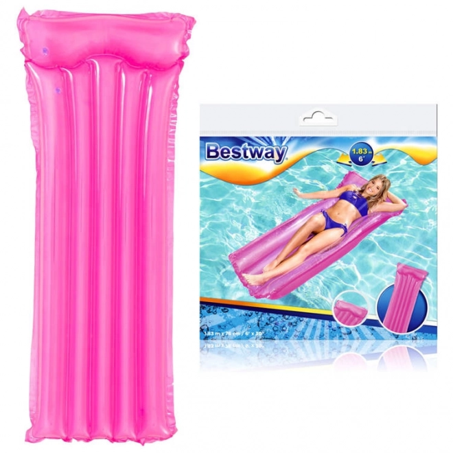 Inflatable Beach Mattress Deluxe 183 x 76 cm – pink