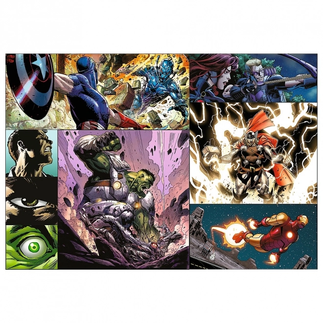 Heroic Days Avengers Puzzles 4x250 Pieces