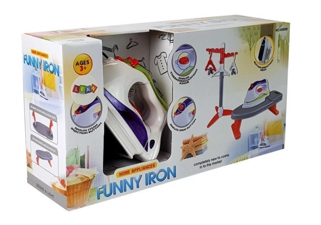 Toy Iron with Ironing Board and Stand