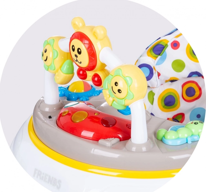 Chipolino Baby Walker Friends 4-in-1 Platinum