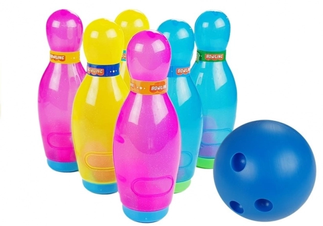 Glitter Bowling Set for Kids