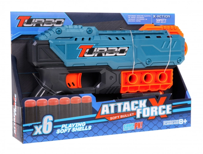 Turbo Blue Toy Gun for Kids