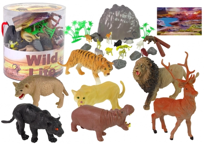 Wild Animals Safari Figurine Set