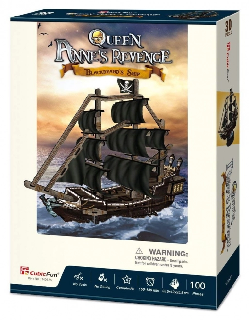 3D Puzzle Queen Anne's Revenge Ship by CubicFun