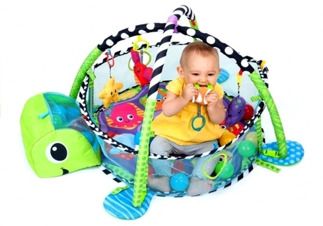 Educational Baby Turtle Play Mat 3-in-1 Ball Pit