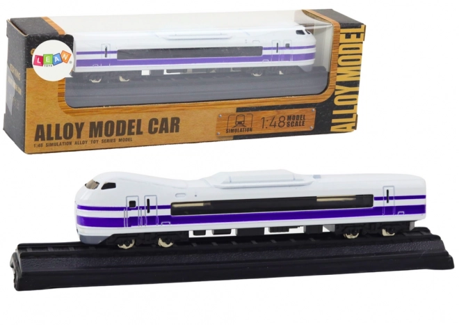 Collector's Train Model White and Purple 1:48