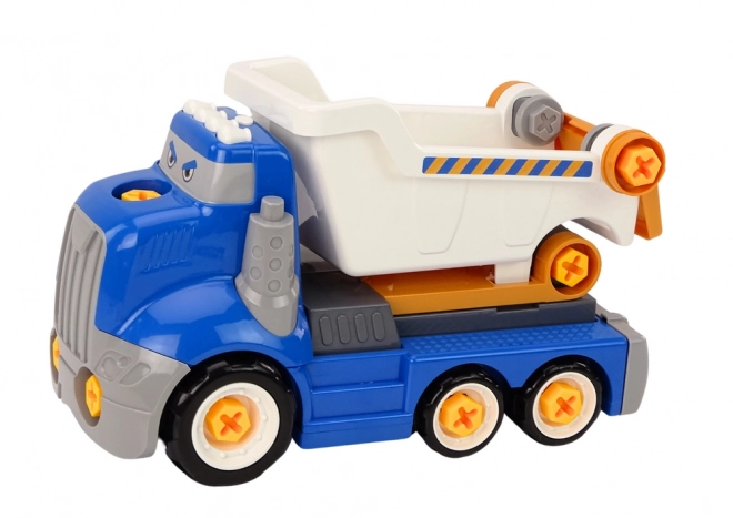 Cartoon Dump Truck DIY Blue