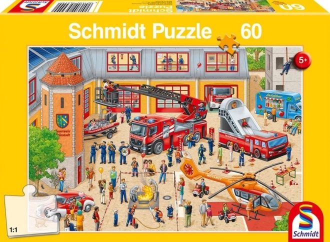 Children's Day at the Fire Station Puzzle 60 Pieces