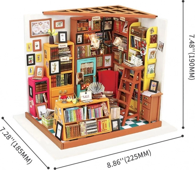 Robotime Rolife DIY House: Library with LED Light