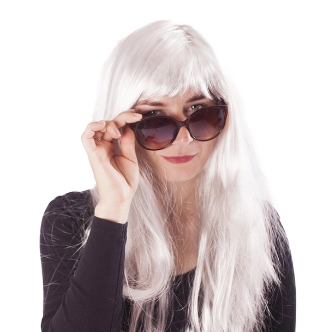 Silver Carnival Wig