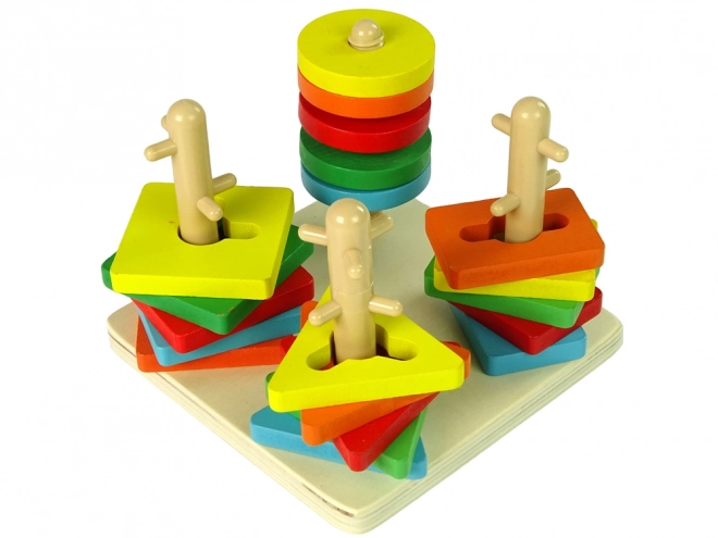 Wooden Educational Shape Sorter Puzzle Blocks