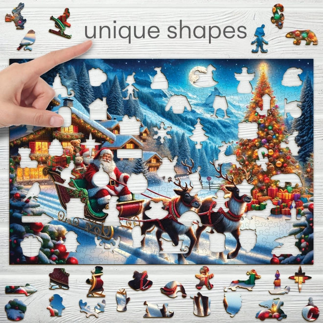 Wooden Puzzle Santa's Sleigh 505 pieces