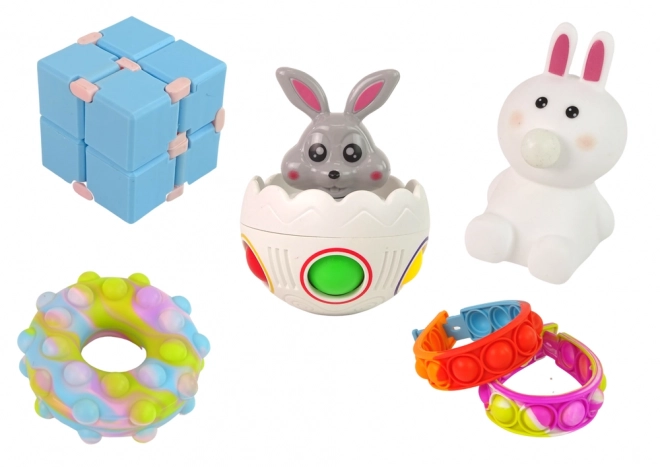 Easter Fidget Toy Set with Decorative Eggs