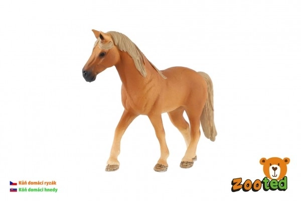 Domesticated Chestnut Horse Figure 13cm