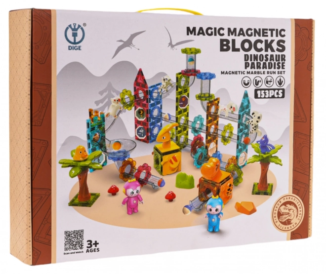 Magnetic Building Blocks Zoo Set 153 Pieces