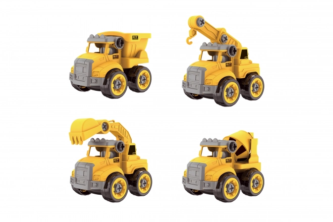 Screw-Together Construction Vehicle Set