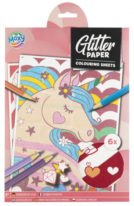 Glitter Coloring Pages A4