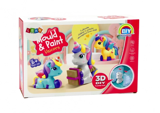 Set creativo artistico Unicorno 3D gesso e colori