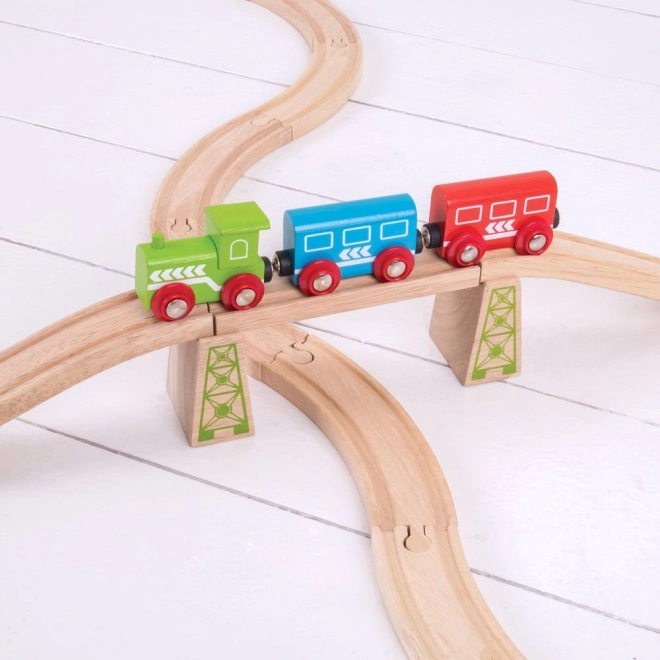 Bigjigs Rail Wooden Bridge Pillars Set