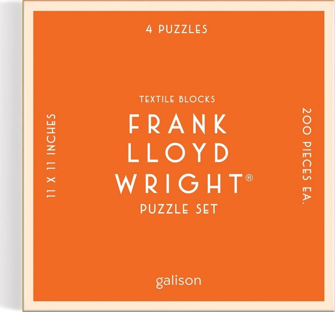GALISON Square Puzzle Frank Lloyd Wright: Textile Blocks 4x200 pieces