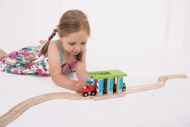 Wooden Train Car Wash For Bigjigs Rail Sets