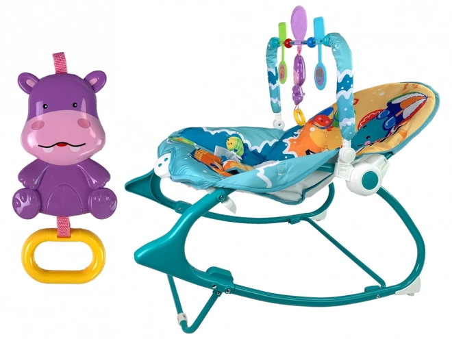 Mint Baby Rocker and Chair 2-in-1 with Sounds and Vibration