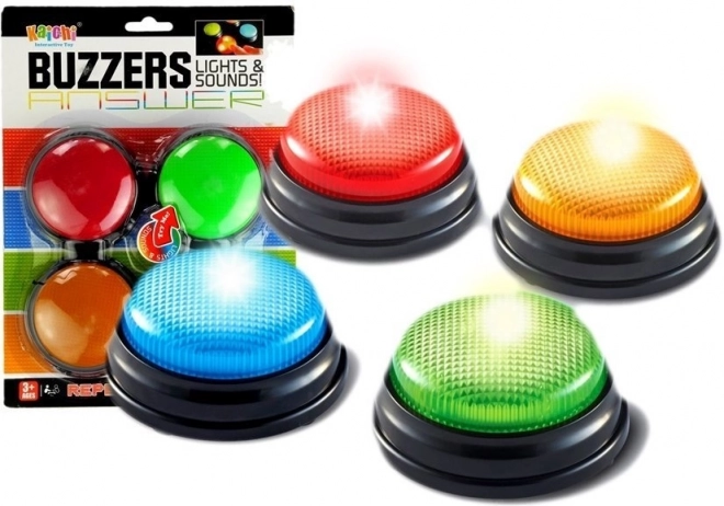 Interactive Light and Sound Buzzer Set