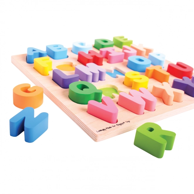 Colorful Wooden Alphabet Puzzle