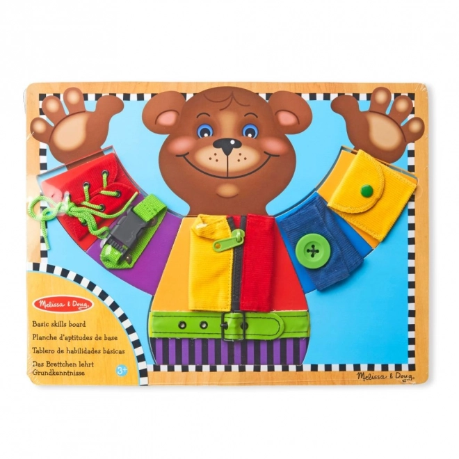 Melissa and doug - Dress up bear motor skills board