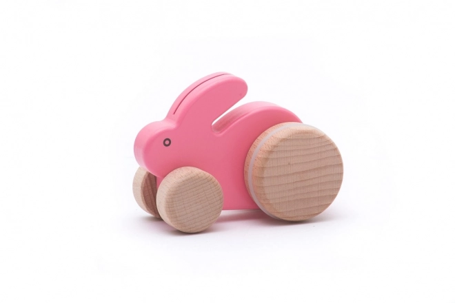 Little Pink Wooden Bunny by Bajo