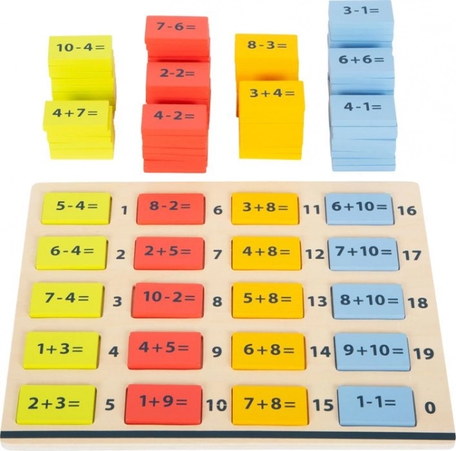 Small foot tabella matematica in legno colorata – addizioni e sottrazioni