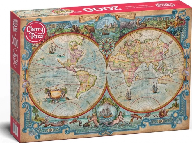 World Map of Great Discoveries Puzzle 2000 Pieces