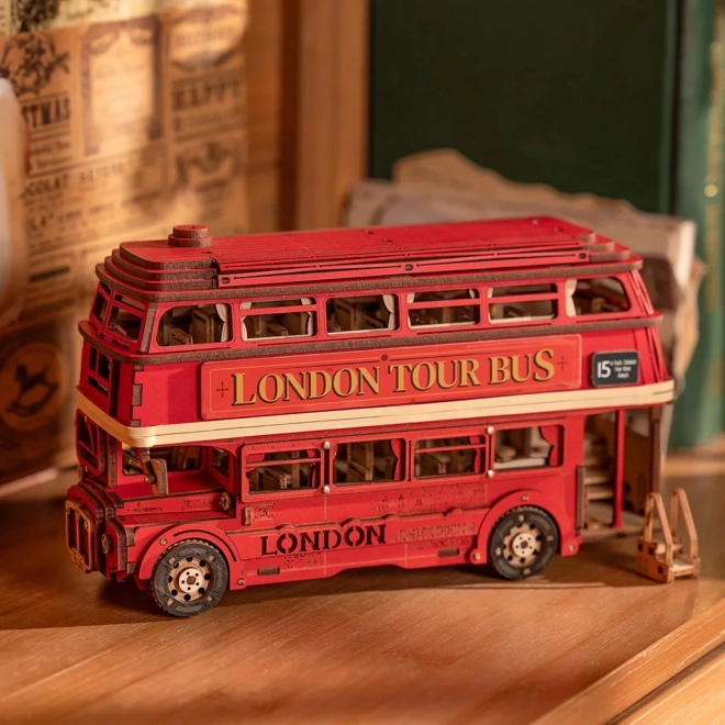 3D Wooden Puzzle of London Double-Decker